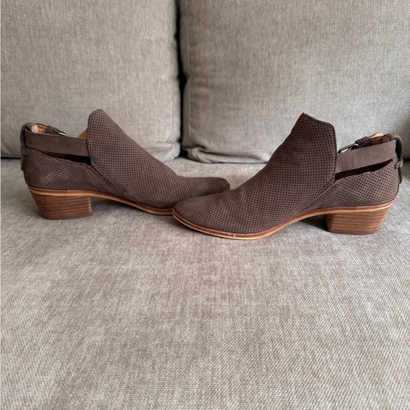 Brown Suede Dolce Vita Booties - Picture 5 of 8